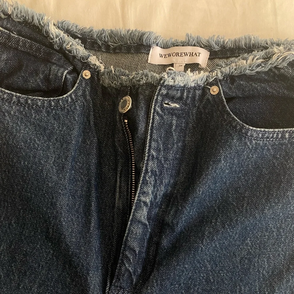 WeWoreWhat Dark Wash Straight Jeans